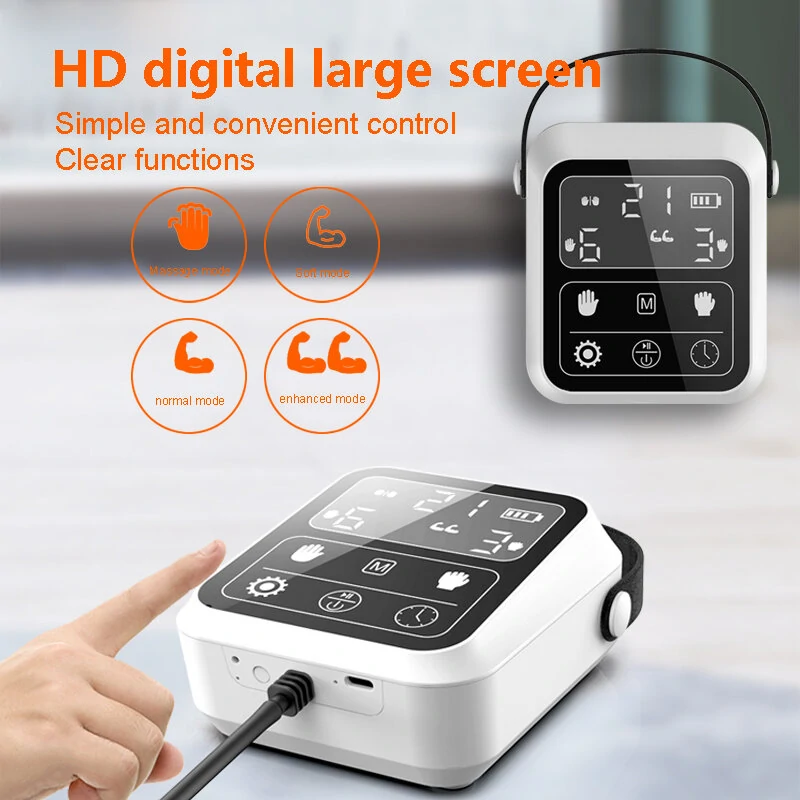 (image for) Rehabilitation Robot Gloves Hemiplegia Finger Rehabilitation Trainer Hand Function Recovery Finger Trainer Gloves Braces Supports Smart Glove for Hand Training